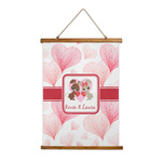 Hearts & Bunnies Wall Hanging Tapestry - Tall (Personalized)