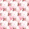 Hearts & Bunnies Wallpaper & Surface Covering (Water Activated 24"x 24" Sample)
