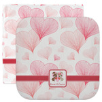 Hearts & Bunnies Facecloth / Wash Cloth (Personalized)