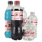 Hearts & Bunnies Water Bottle Label - Multiple Bottle Sizes