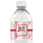 Hearts & Bunnies Water Bottle Labels - Custom Sized (Personalized)