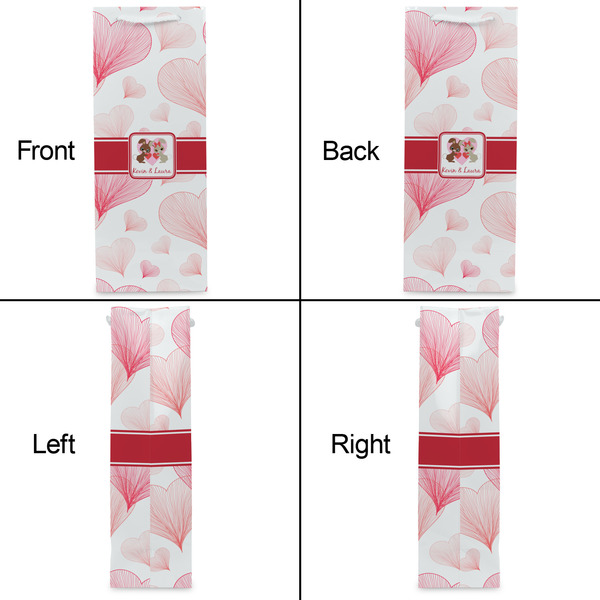 Hearts & Bunnies Wine Gift Bag - Gloss - Approval