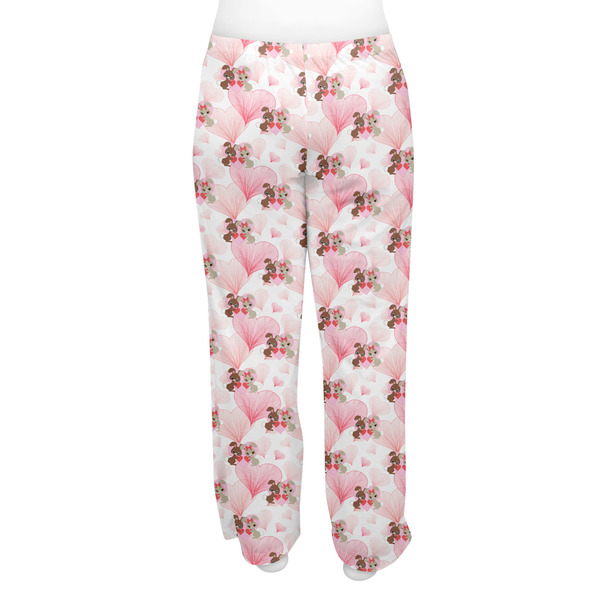 Hearts & Bunnies Women's Pj on model - Back