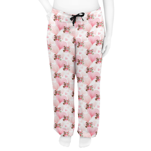 Hearts & Bunnies Women's Pj on model - Front