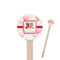 Hearts & Bunnies 6" Round Wooden Stir Sticks - Double Sided (Personalized)