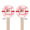 Hearts & Bunnies Wooden 6" Stir Stick - Round - Double Sided - Front & Back