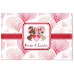 Hearts & Bunnies Woven Mat (Personalized)