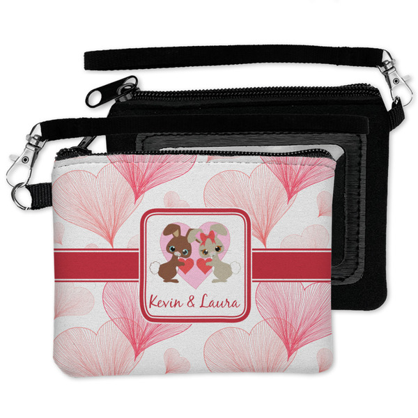 Hearts & Bunnies Wristlet ID Cases - MAIN