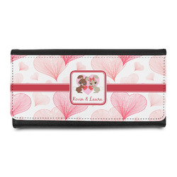 Hearts & Bunnies Leatherette Ladies Wallet (Personalized)
