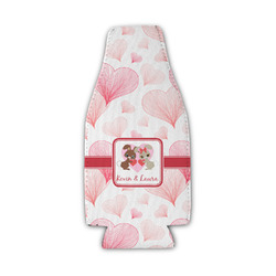 Hearts & Bunnies Zipper Bottle Cooler (Personalized)