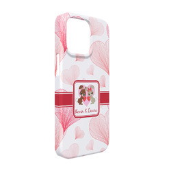 Hearts & Bunnies iPhone Case - Plastic - iPhone 13 (Personalized)