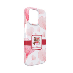 Hearts & Bunnies iPhone Case - Plastic - iPhone 13 Mini (Personalized)