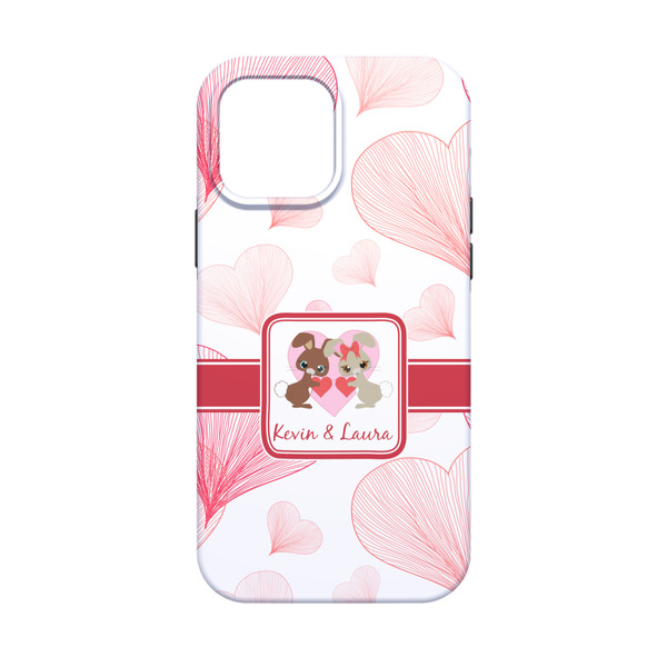 Hearts & Bunnies iPhone 13 Mini Tough Case - Back