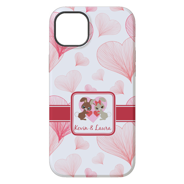 Hearts & Bunnies iPhone 14 Pro Max Tough Case - Back