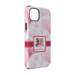 Hearts & Bunnies iPhone Case - Rubber Lined - iPhone 14 (Personalized)