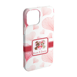 Hearts & Bunnies iPhone Case - Plastic - iPhone 15 (Personalized)