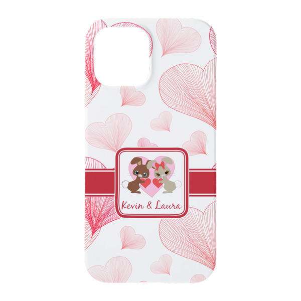 Hearts & Bunnies iPhone 15 Case - Back
