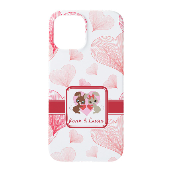 Hearts & Bunnies iPhone 15 Pro Case - Back