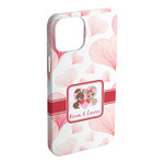 Hearts & Bunnies iPhone Case - Plastic (Personalized)