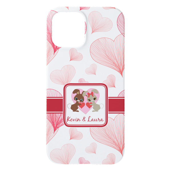 Hearts & Bunnies iPhone 15 Pro Max Case - Back