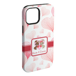 Hearts & Bunnies iPhone Case - Rubber Lined (Personalized)