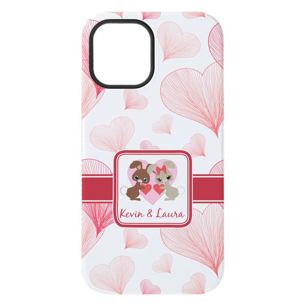 Hearts & Bunnies iPhone 15 Pro Max Tough Case - Back