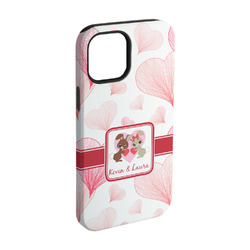 Hearts & Bunnies iPhone Case - Rubber Lined - iPhone 15 Pro (Personalized)