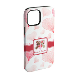 Hearts & Bunnies iPhone Case - Rubber Lined - iPhone 15 (Personalized)