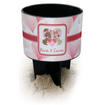 Hearts & Bunnies Black Beach Spiker Drink Holder (Personalized)