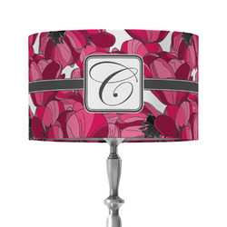 Tulips 12" Drum Lamp Shade - Fabric (Personalized)