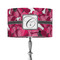 Tulips 12" Drum Lampshade - ON STAND (Fabric)