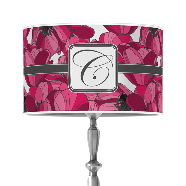 Custom Tulips 12" Drum Lamp Shade - Poly-film (Personalized)