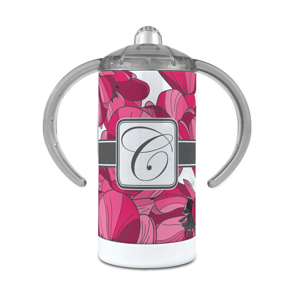 Custom Tulips 12 oz Stainless Steel Sippy Cup (Personalized)
