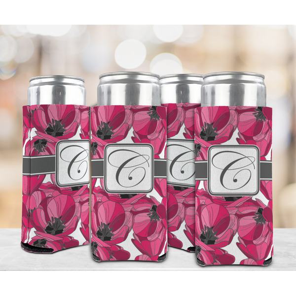 Tulips 12oz Tall Can Sleeve - Set of 4 - LIFESTYLE