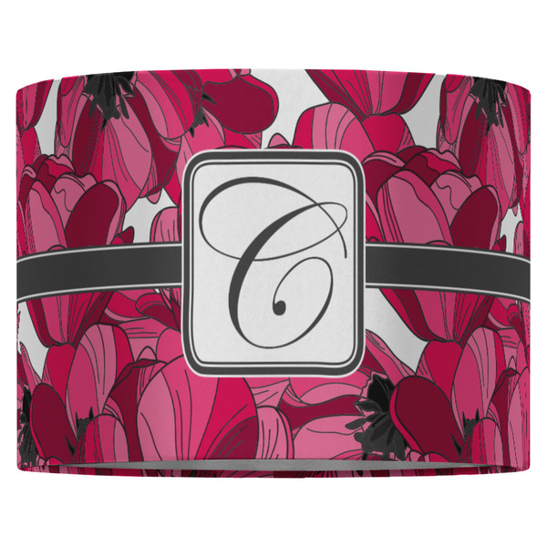 Tulips 16" Drum Lampshade - FRONT (Fabric)