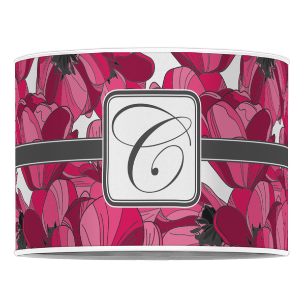Tulips 16" Drum Lampshade - FRONT (Poly Film)