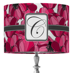 Tulips 16" Drum Lamp Shade - Fabric (Personalized)
