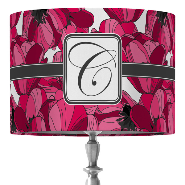 Custom Tulips 16" Drum Lamp Shade - Fabric (Personalized)