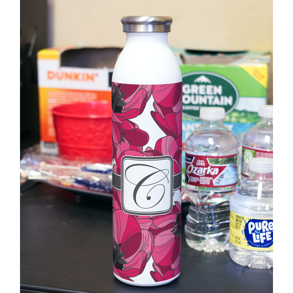 Tulips 20oz Water Bottles - Full Print - In Context
