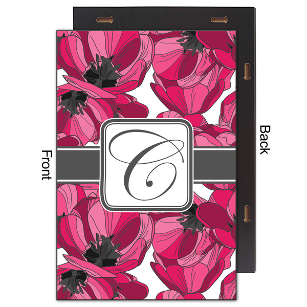 Tulips 20x30 Wood Print - Front & Back View