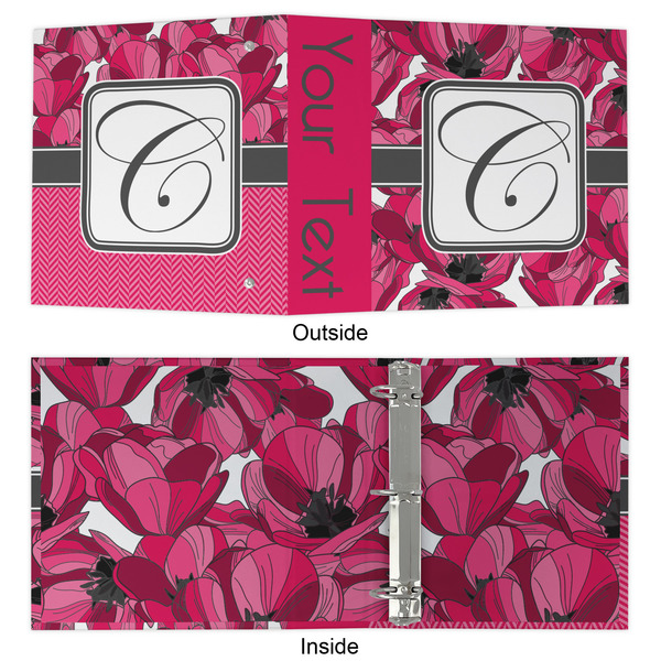 Tulips 3 Ring Binders - Full Wrap - 2" - APPROVAL
