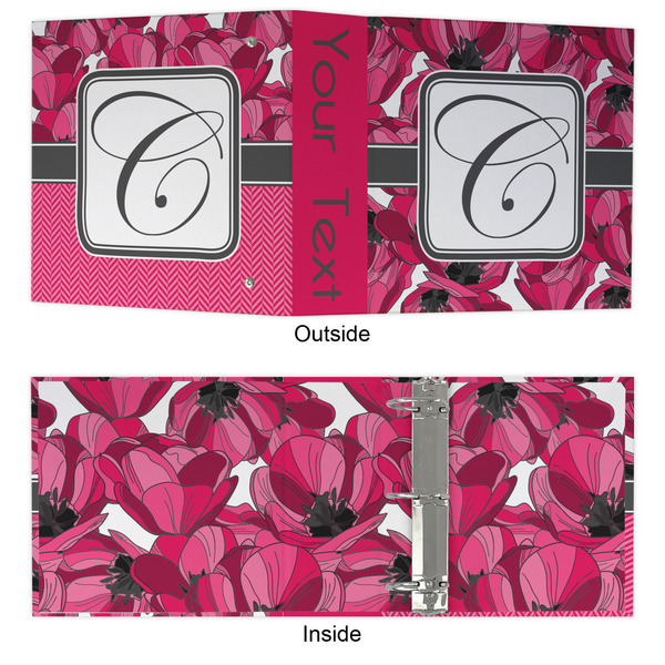 Tulips 3 Ring Binders - Full Wrap - 3" - APPROVAL