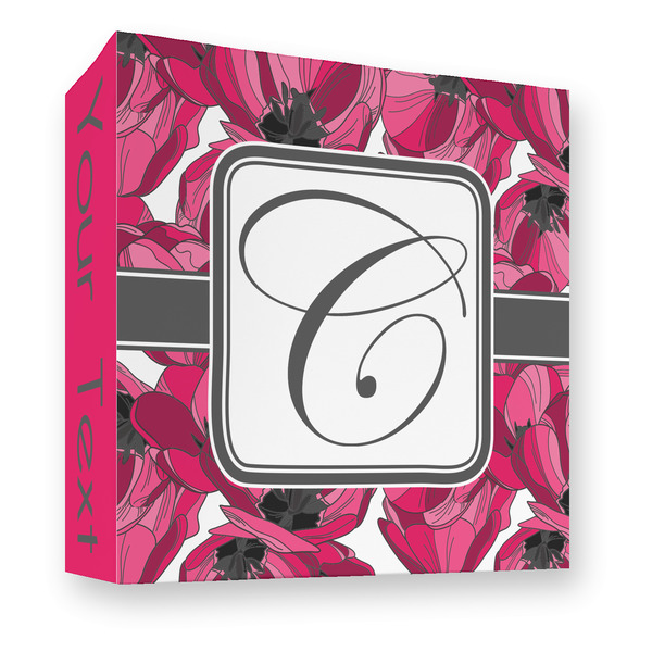 Tulips 3 Ring Binders - Full Wrap - 3" - FRONT