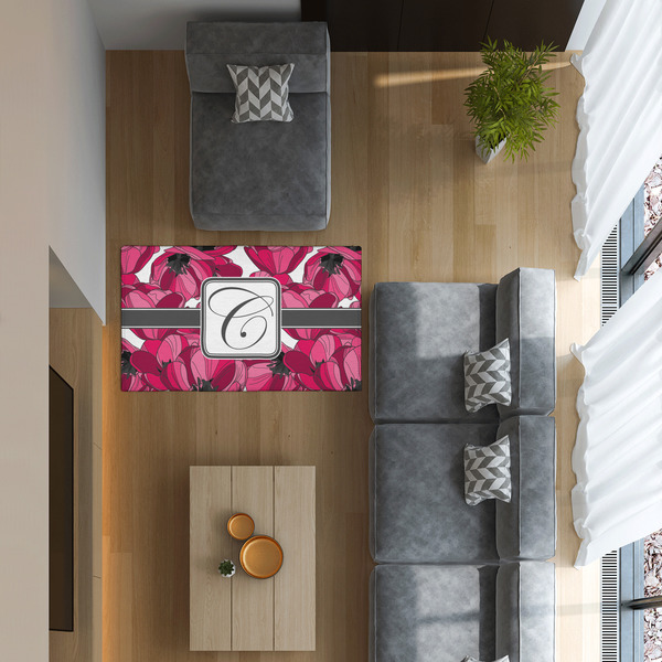 Tulips 3'x5' Indoor Area Rugs - IN CONTEXT