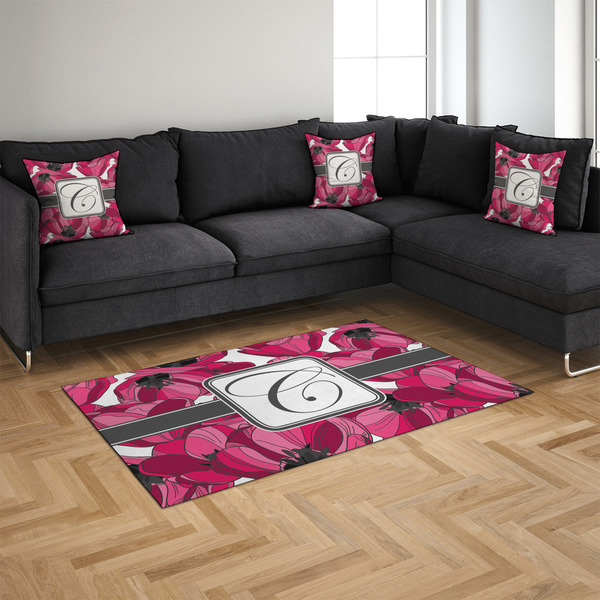 Tulips 4'x6' Indoor Area Rugs - IN CONTEXT