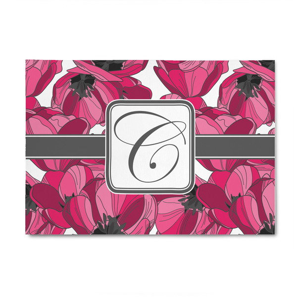 Custom Tulips 4' x 6' Indoor Area Rug (Personalized)