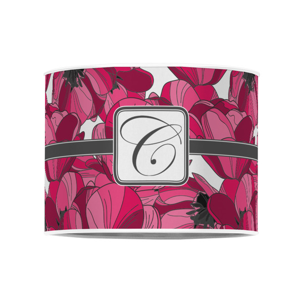 Tulips 8" Drum Lampshade - FRONT (Poly Film)