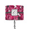 Tulips 8" Drum Lampshade - ON STAND (Fabric)