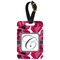 Tulips Metal Luggage Tag w/ Initial