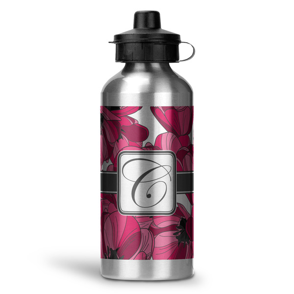 Custom Tulips Water Bottle - Aluminum - 20 oz (Personalized)